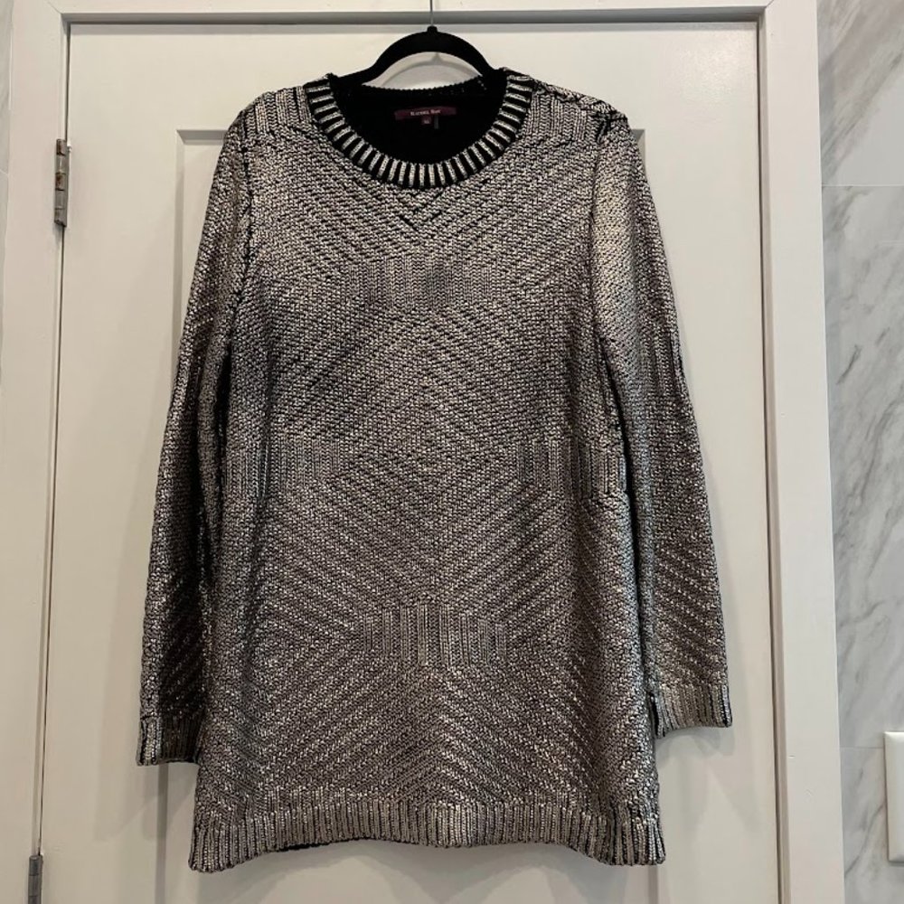 RACHEL ROY Metallic Cable Knit Sweater Size XL